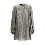Chloé Silk lamé mini Dress CH-CH25SRO142980YY-IT38 | S