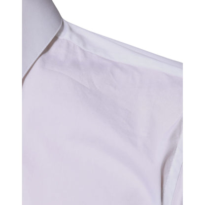 Dolce & Gabbana White Cotton Blend Men MARTINI Dress Shirt