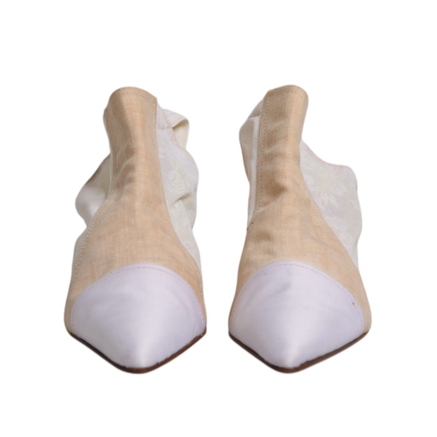 Dolce & Gabbana Multicolor Patchwork Heels Slingback Shoes