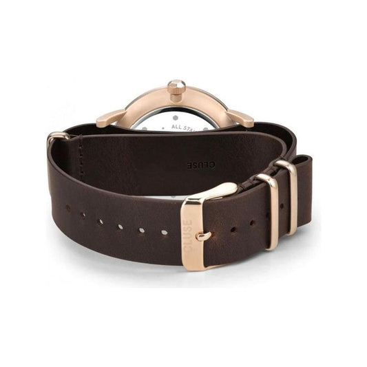 Cluse Brown Leather Watch CLCW0101501009AC