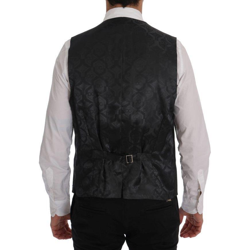 Dolce & Gabbana Gray Wool Stretch Vest SIG60341-1