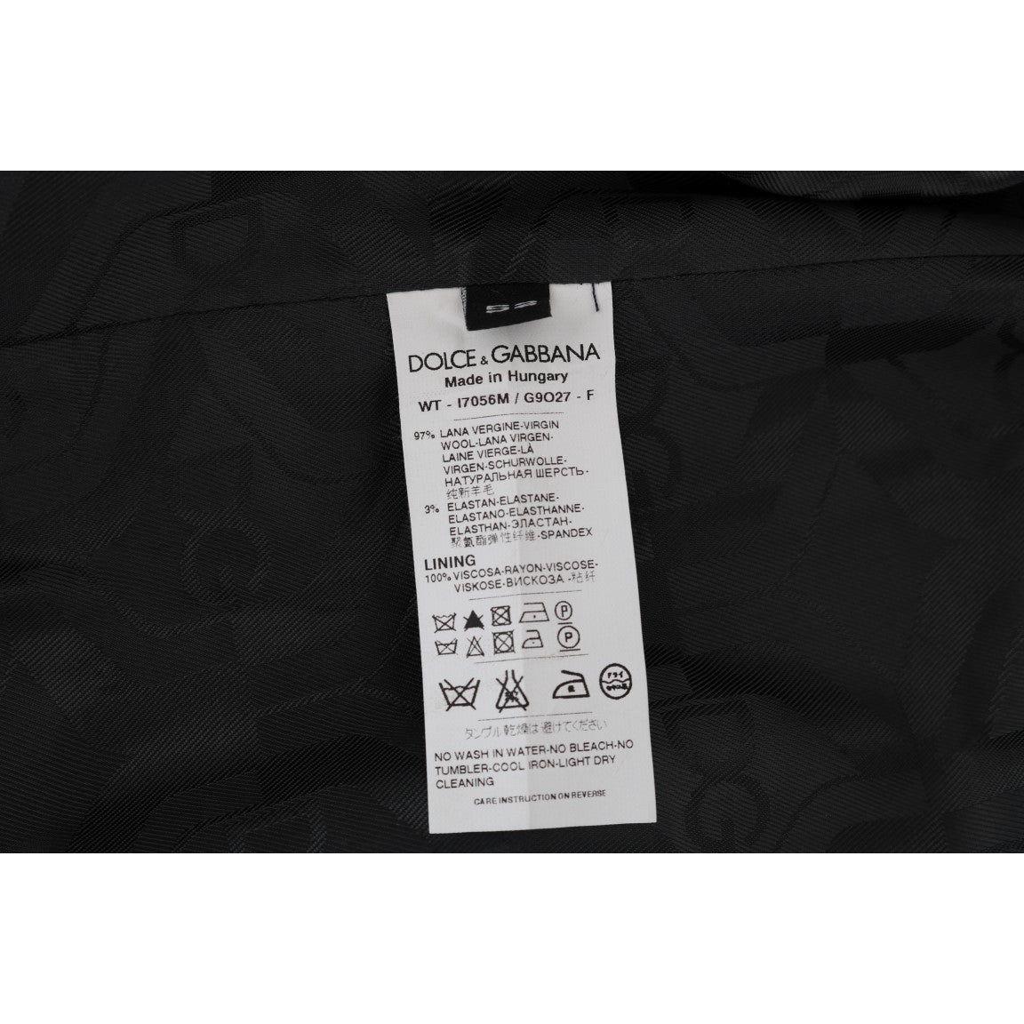 Dolce & Gabbana Gray Wool Stretch Vest SIG60341-1