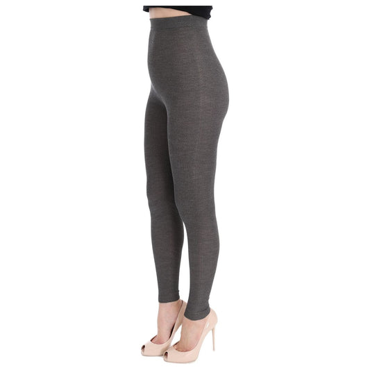 Dolce & Gabbana Gray Cashmere Stretch Tights SIG32060-2