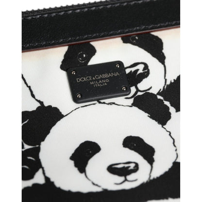 Dolce & Gabbana Black White Panda Pattern Clutch Pouch Bag
