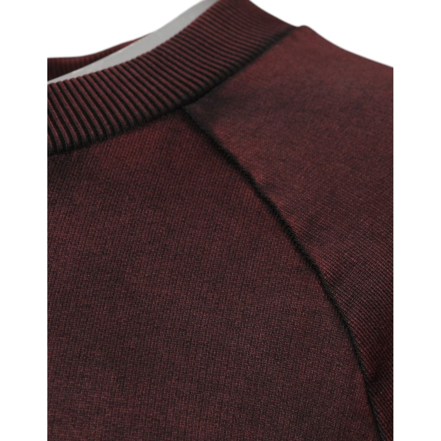 Dolce & Gabbana Brown Logo Cotton Crew Neck Pullover Sweater