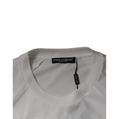 Dolce & Gabbana White DG Sport Crew Neck Short Sleeve T-shirt