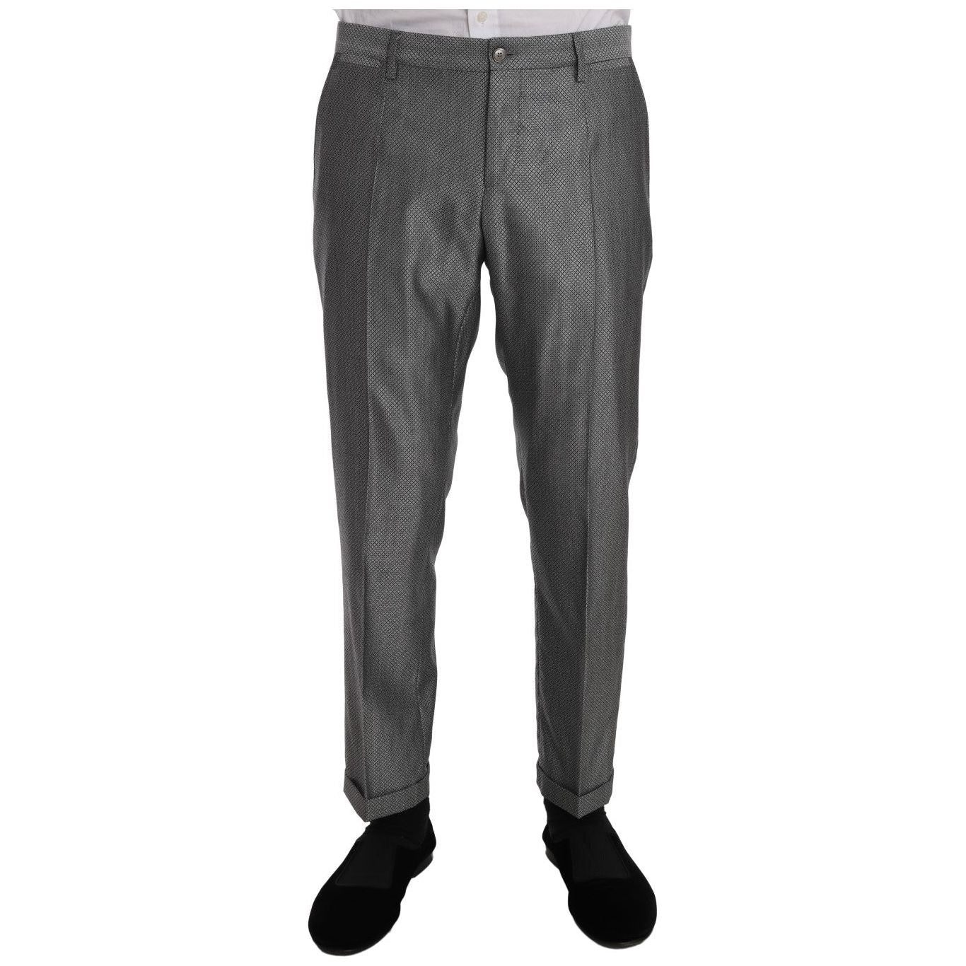 Dolce & Gabbana Black Stretch Crystal Bee Slim Fit Suit