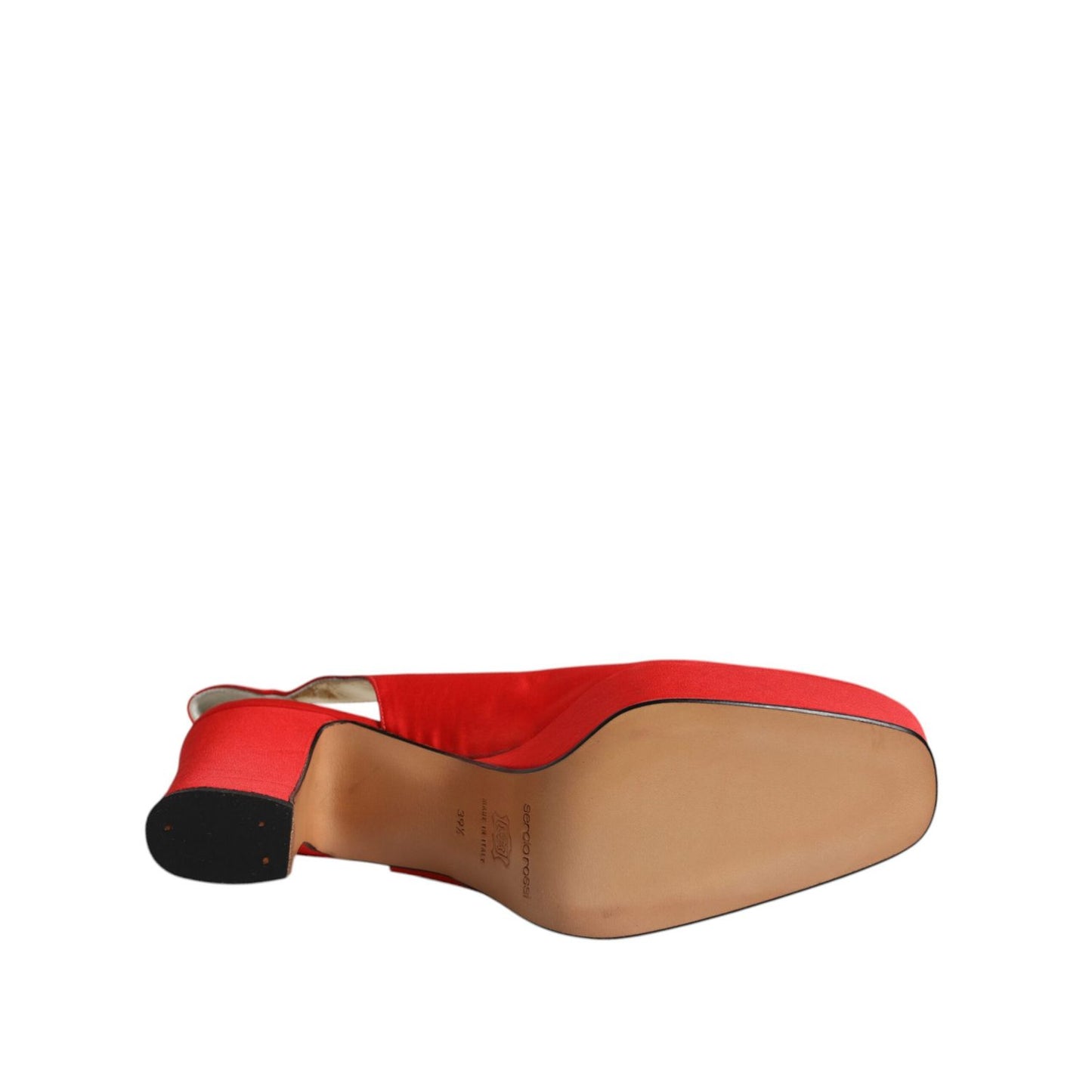 Dolce & Gabbana Red Platform Slingback Heels Sandals Shoes