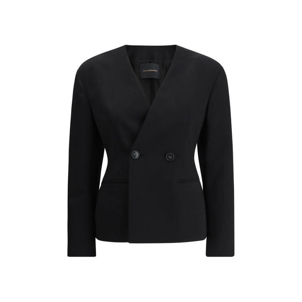 The Andamane Doubled-breasted Jacket TH-T173049ATNW050BLACK-IT42 | L