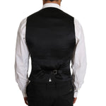 Dolce & Gabbana Gray Wool Double Breasted Waistcoat Vest TSH2661-46
