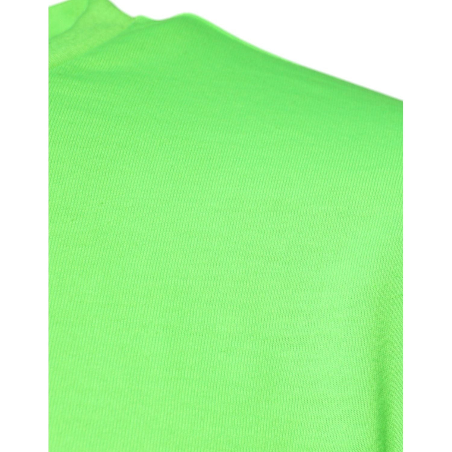 Dolce & Gabbana Green Logo Polyester Crew Neck T-shirt