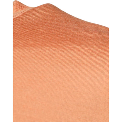 Dolce & Gabbana Beige Wool Crewneck Pullover Cropped Sweater