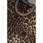 Dolce & Gabbana Brown Leopard Crew Neck Short Sleeve T-shirt TSH87718-50
