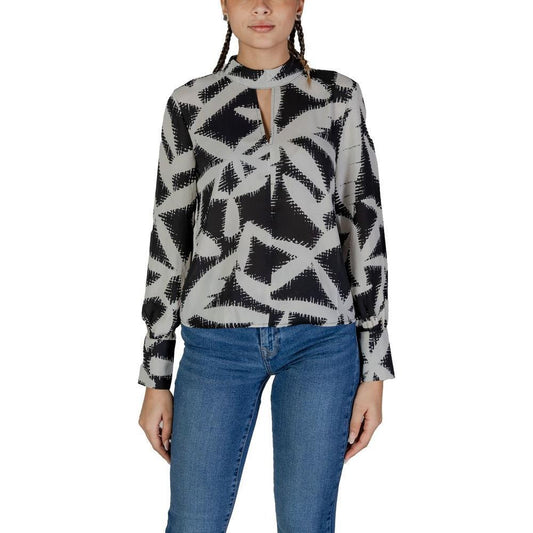 Jacqueline De Yong Orange Recycled Polyester Blouse JA-14837900125-IT40|S