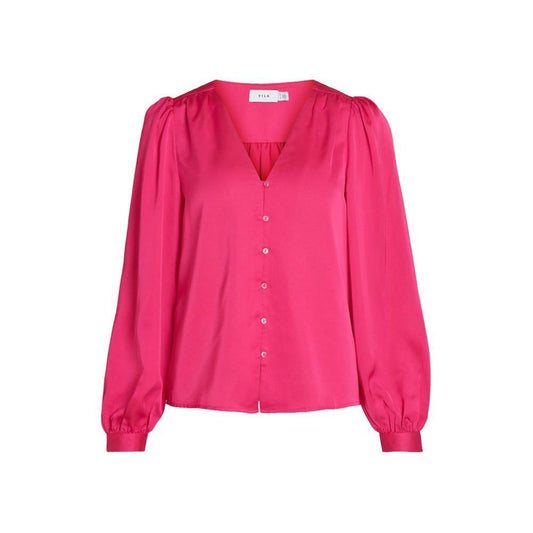 Vila Clothes Pink Polyester Blouse VI-10437200134-34 | XXS