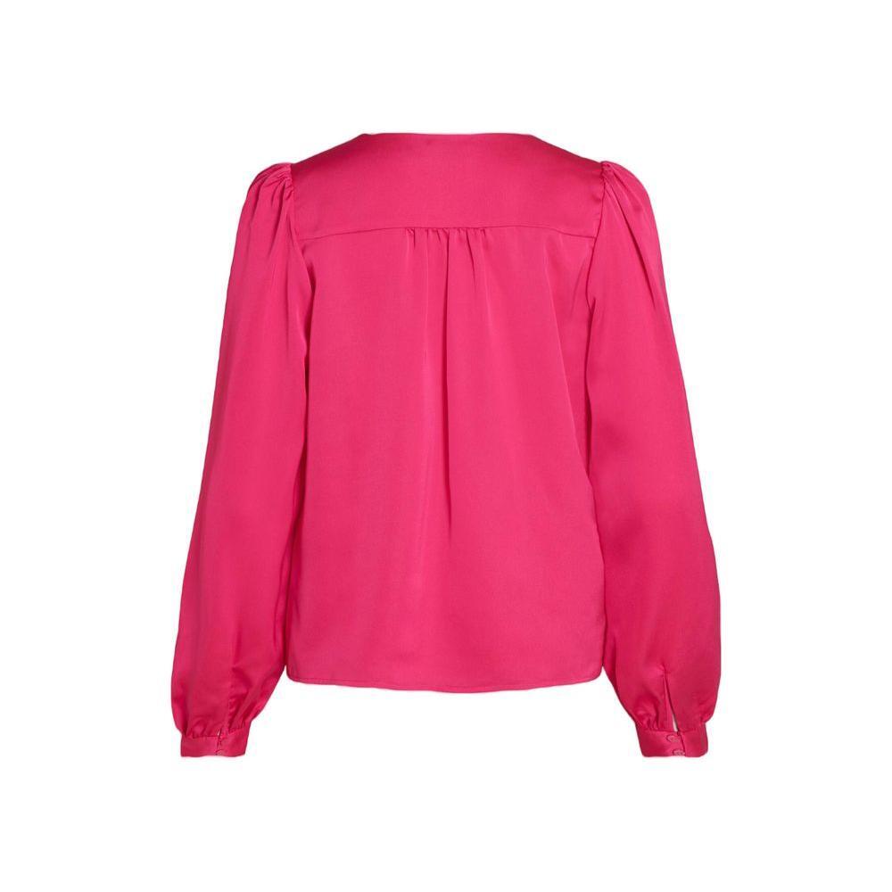 Vila Clothes Pink Polyester Blouse VI-10437200134-34 | XXS