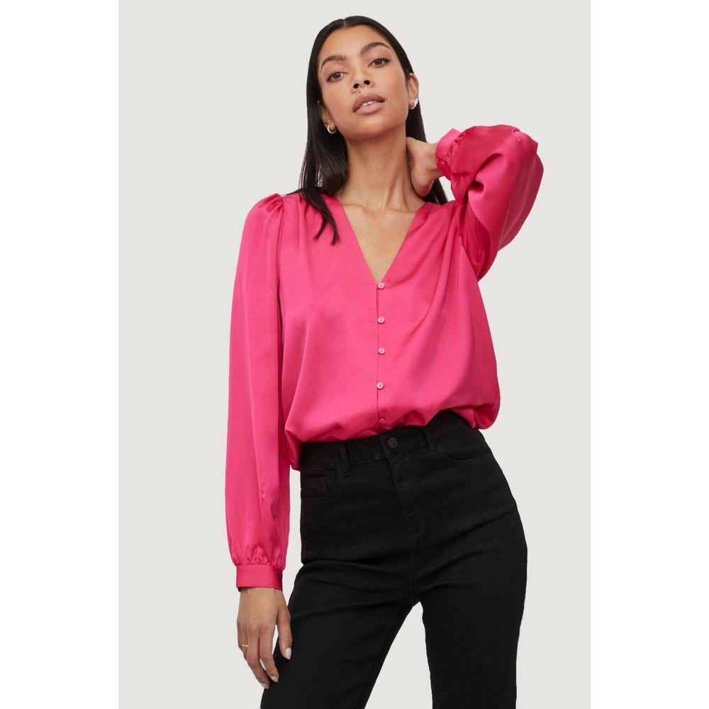 Vila Clothes Pink Polyester Blouse VI-10437200134-34 | XXS