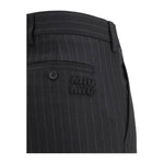 Miu Miu Striped Tailored Trousers MI-MP1831SOOO16FAF0002-IT40 | M