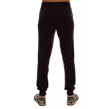 Dolce & Gabbana Purple Cashmere Gym Training Sport Pants