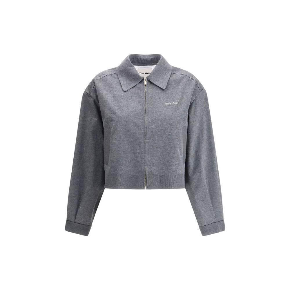 Miu Miu Mélange zip Jacket MI-ML1131SOOO15Q9F0I13-IT40 | M