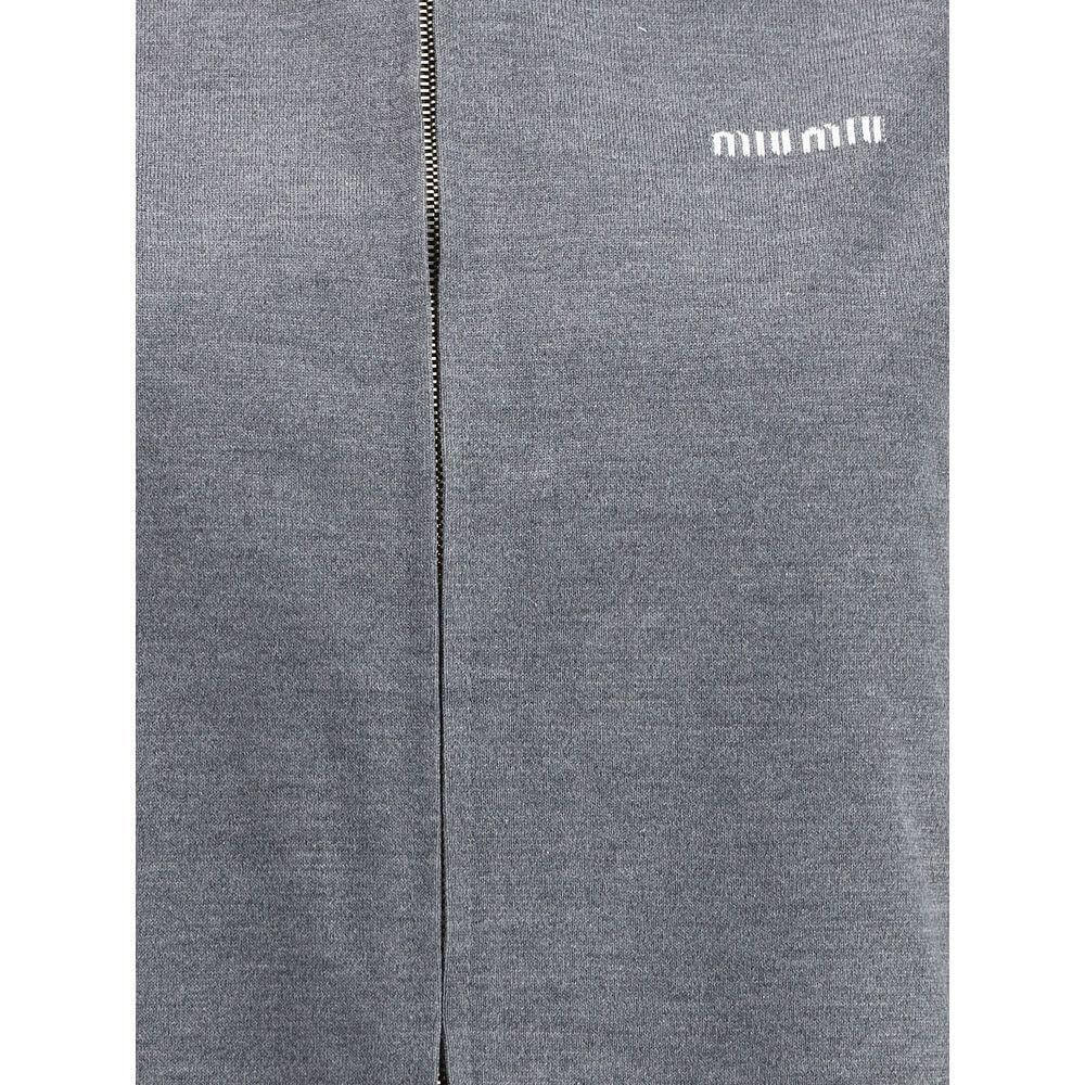 Miu Miu Mélange zip Jacket MI-ML1131SOOO15Q9F0I13-IT40 | M