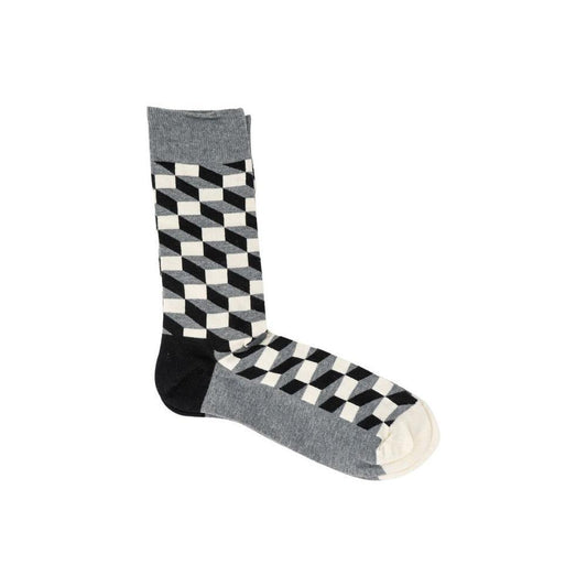 Happy Socks Gray Cotton Sock HA-1670300136-36-40
