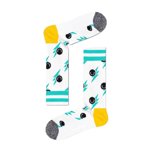 Happy Socks White Cotton Sock HA-8995300008-36-40