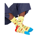 Happy Socks Yellow Cotton Sock HA-8995700135-36-40