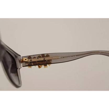 Dolce & Gabbana DG 4247-B-F Clear Embellished Crystal Acetate Sunglasses