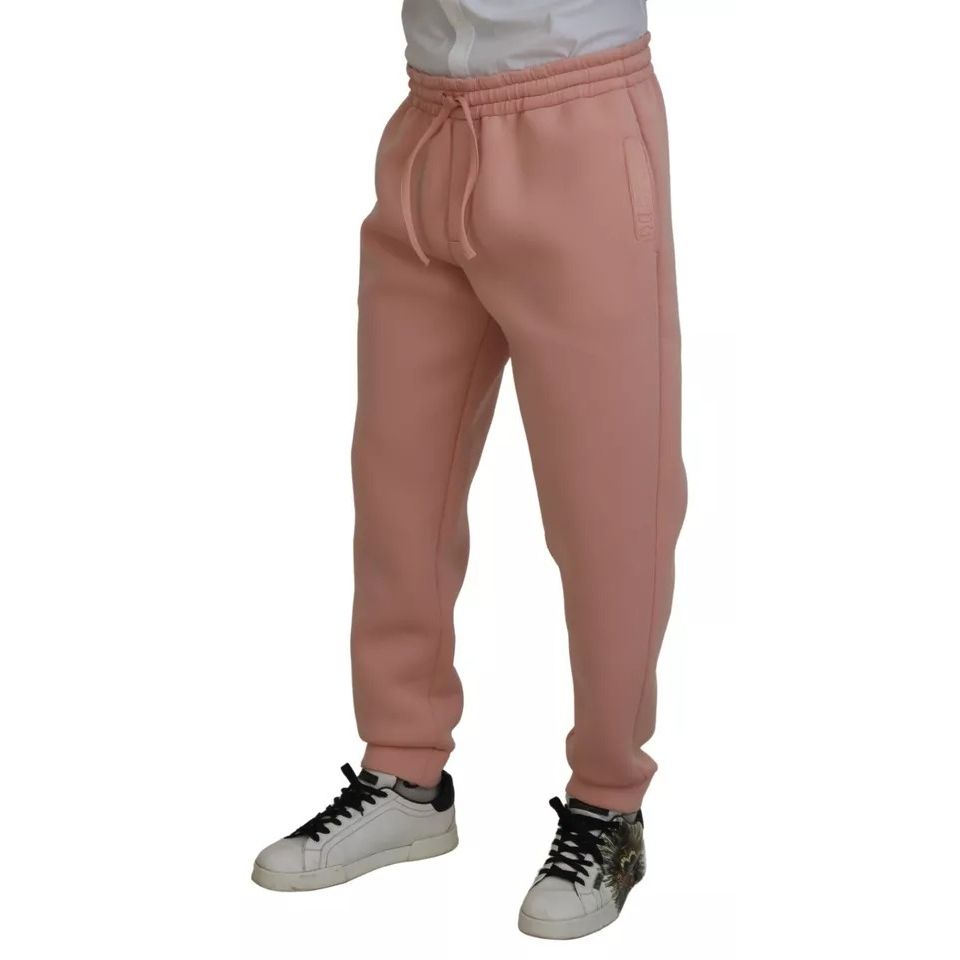 Dolce & Gabbana Pink Polyester Sweatpants Jogger Pants