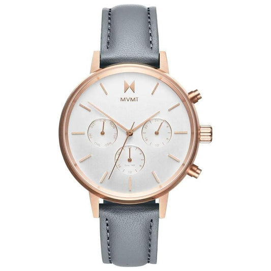 MVMT Gray Leather Watch MVDFC01RGGRAC