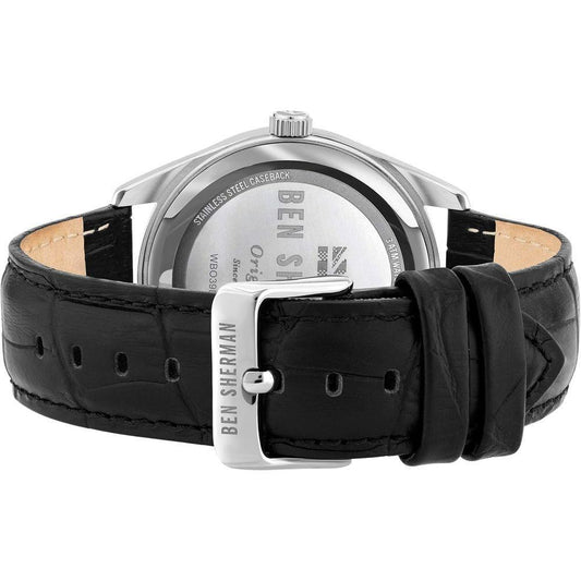 Ben Sherman Black Leather Watch BSWB039BBAC