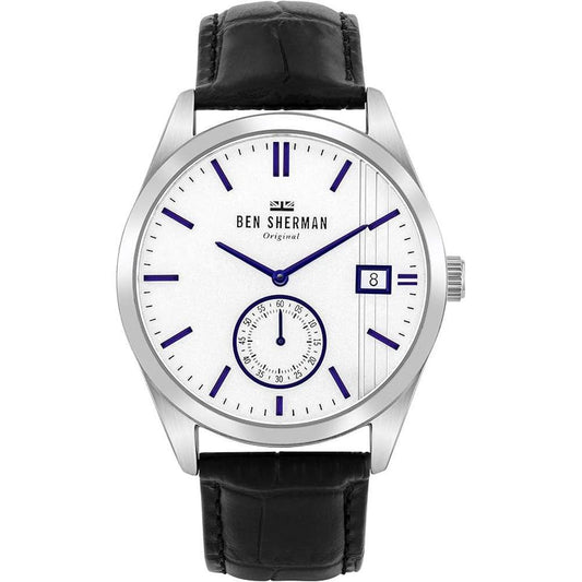 Ben Sherman Black Leather Watch BSWB039UBAC