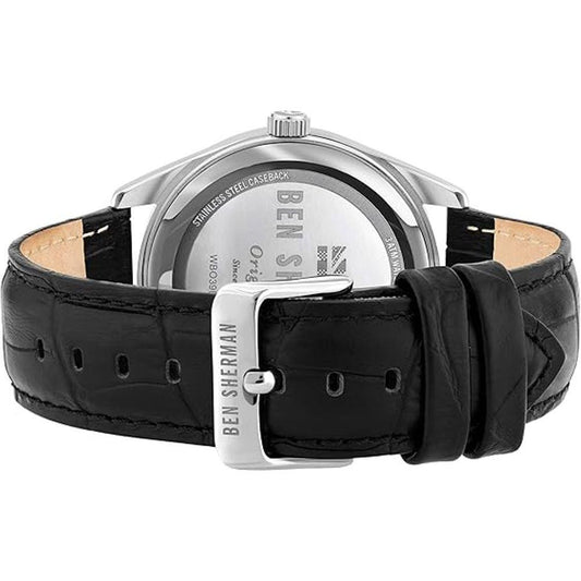 Ben Sherman Black Leather Watch BSWB039UBAC