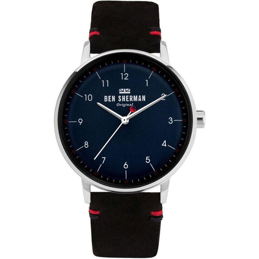 Ben Sherman Black Leather Watch BSWB043BAC