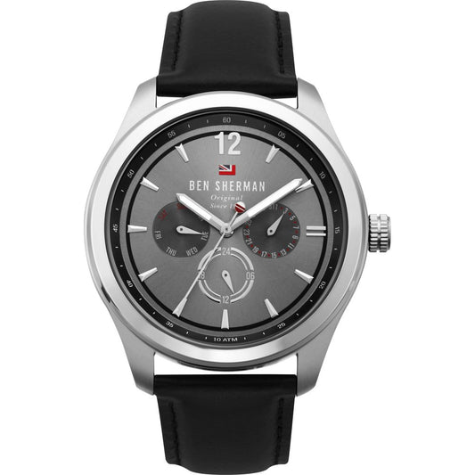 Ben Sherman Black Leather Watch BSWBS112BAC