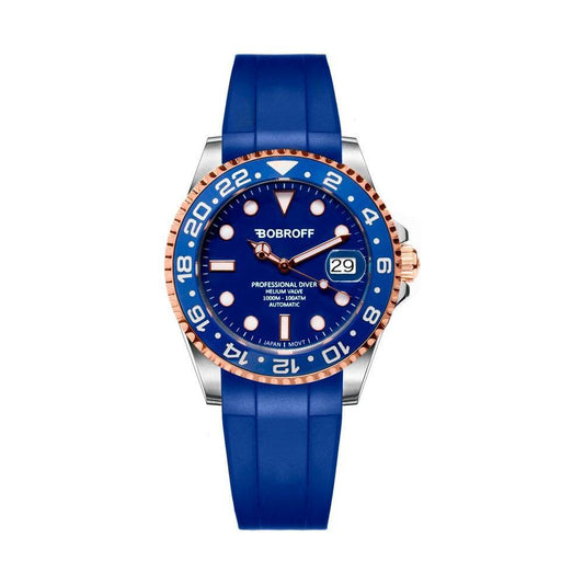 Bobroff Black Rubber Watch BOBF0006CAAC