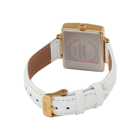 Bobroff White Leather Watch BOBF0036S013AC