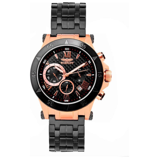Bobroff Black Stainless Steel Watch BOBF1001M15MAC