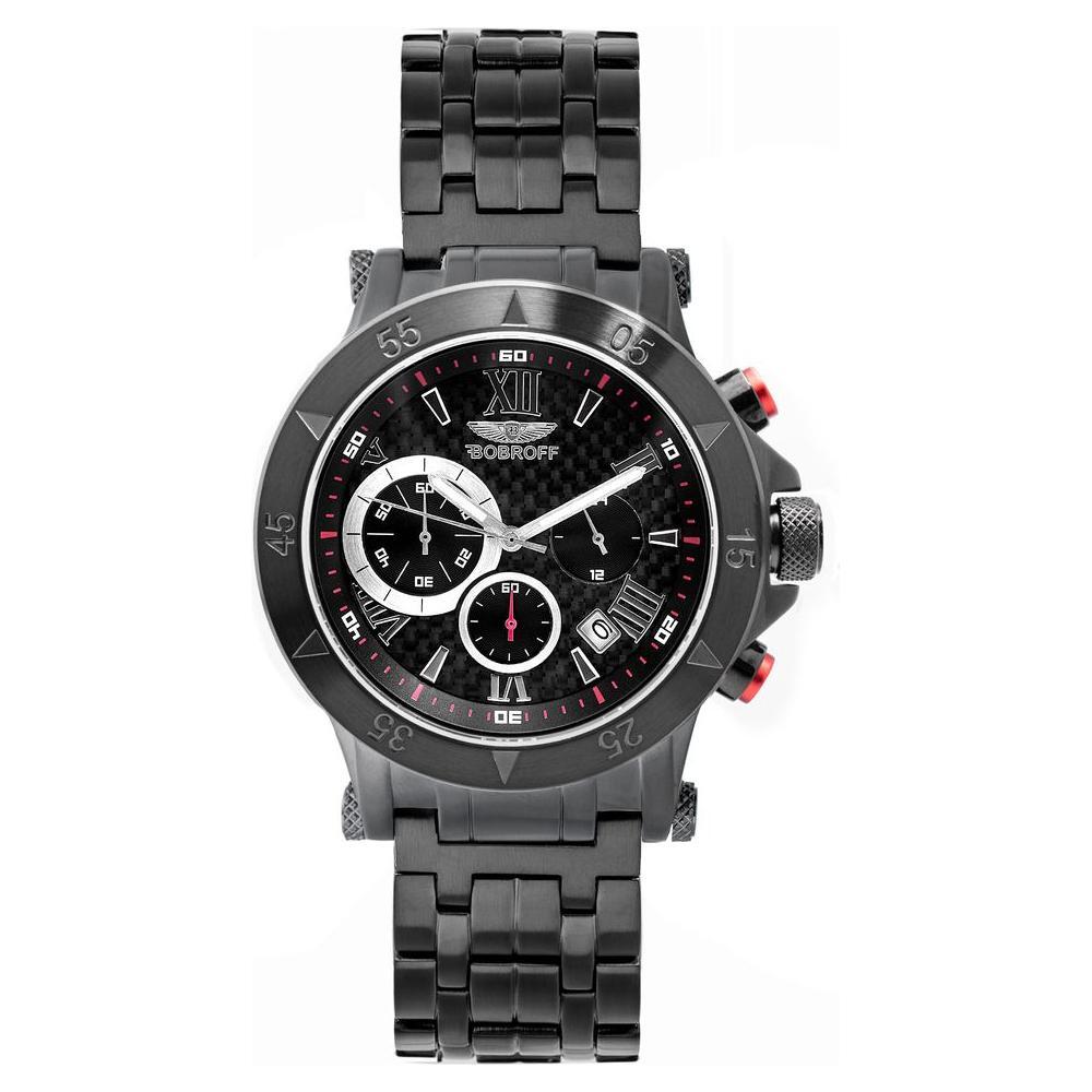 Bobroff Black Stainless Steel Watch BOBF1001M41MAC