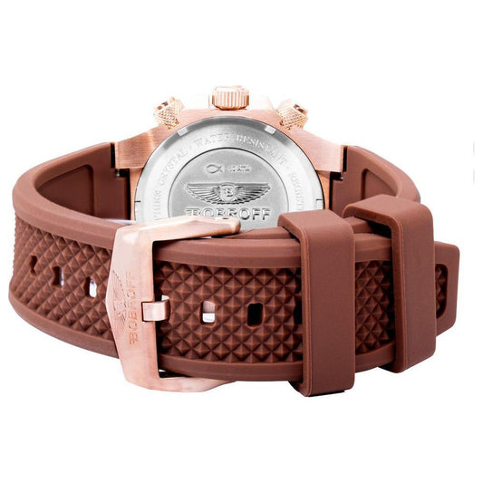 Bobroff Brown Rubber Watch BOBF1002L65AC