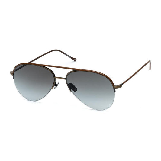 Belstaff Brown Stainless Steel Sunglasses BEPHOENIXMARRONLEATHERWAC
