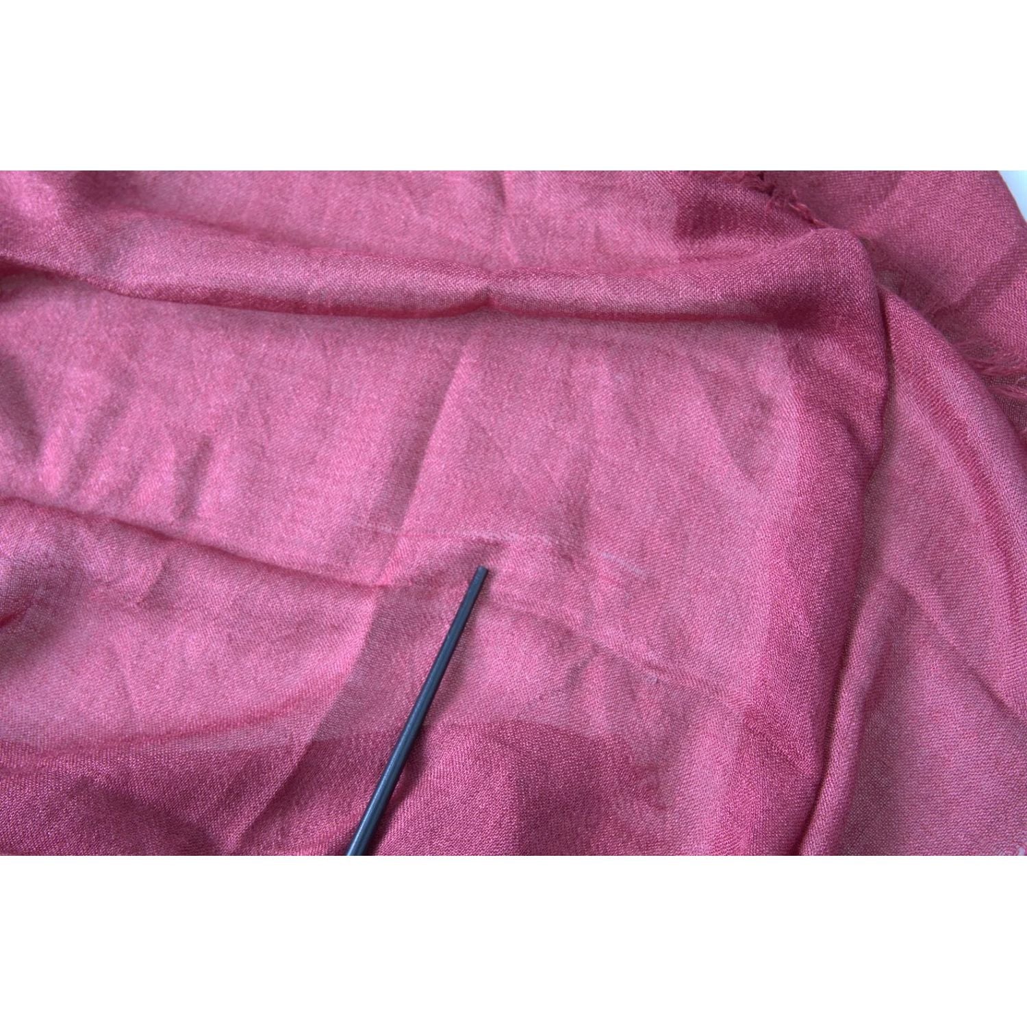 Dolce & Gabbana Maroon Cashmere Knit Wrap Shawl Fringe Scarf