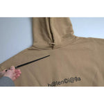 Balenciaga Brown Cotton Symbolic Molleton Bouclette Hooded Sweater TSH84962-L