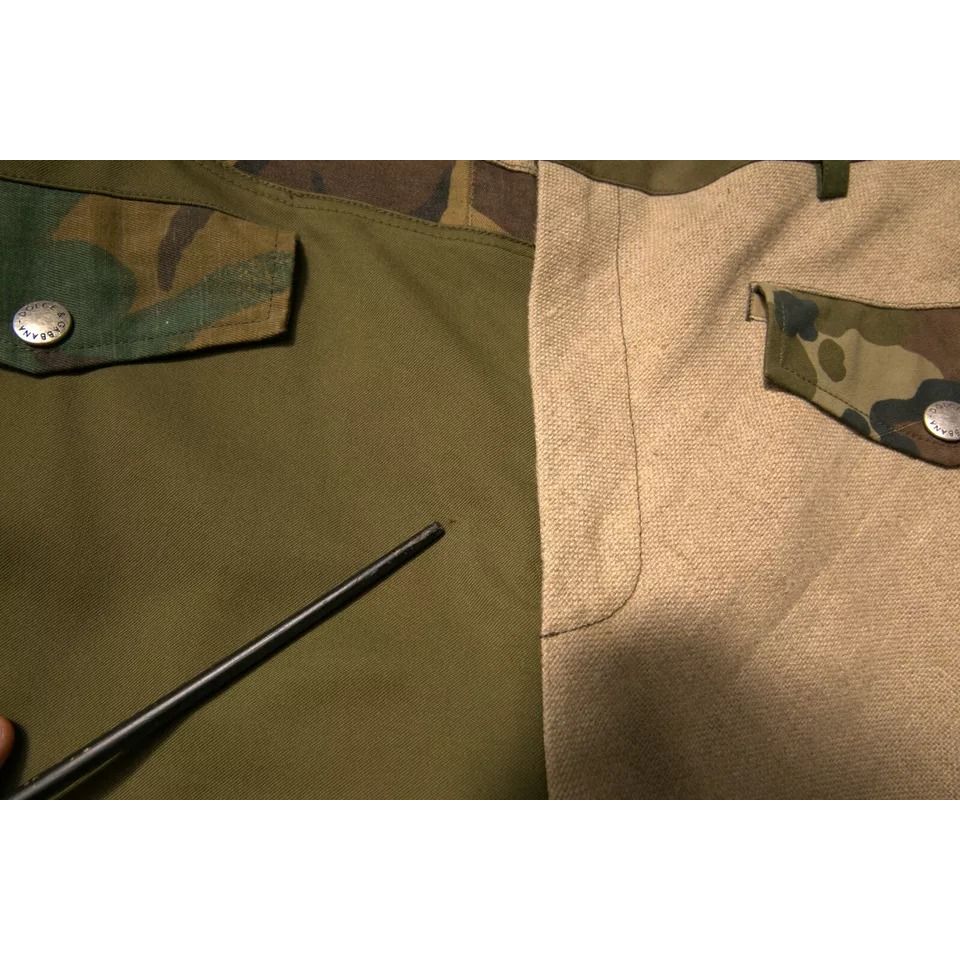 Dolce & Gabbana Multicolor Patchwork Flight Cargo Pants