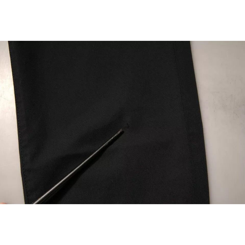 Dolce & Gabbana Black Logo Cotton Stretch Skinny Denim Jeans