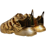 Dolce & Gabbana Gold Daymaster Leather Low Top Sneakers Shoes MV6710-44