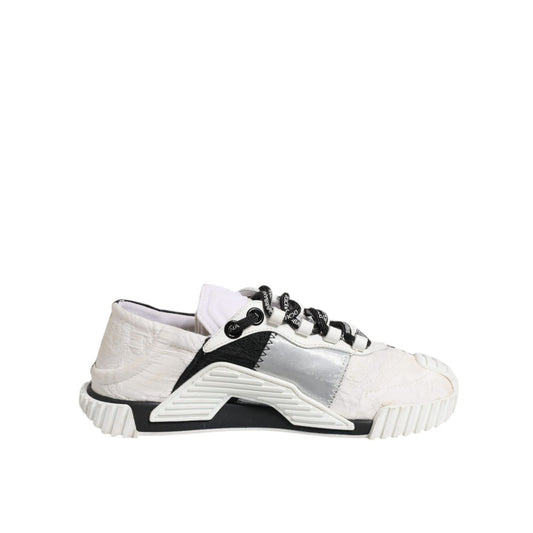 Dolce & Gabbana White Black NS1 Low Top Sneakers Shoes