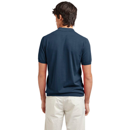 AT.P.CO Blue Cotton Men Polo Shirt