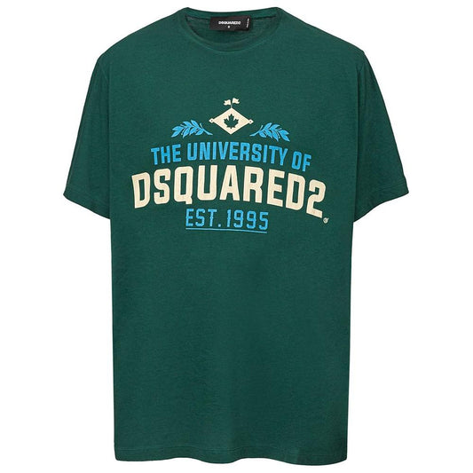 Dsquared² Green Cotton T-Shirt